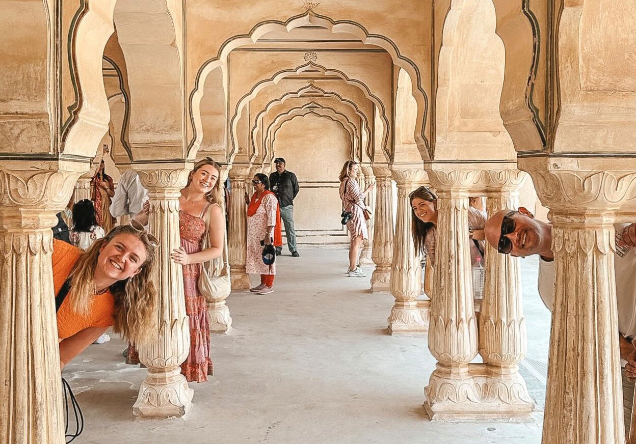 Backpackers from Trutravels Group Jaipur City Palace 